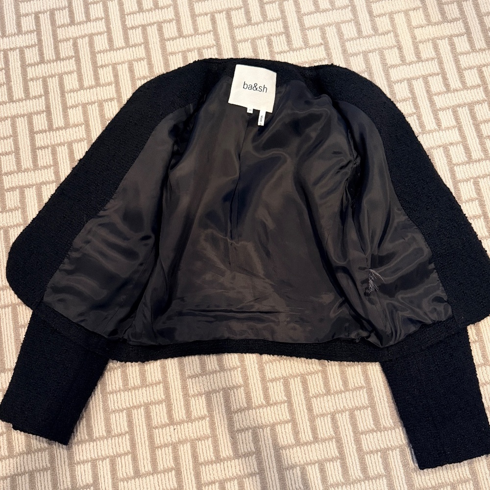 ba&sh Tweed Jacket Wool XS - Picture 3 of 5